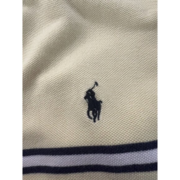 Polo Ralph Lauren Yellow Striped Short Sleeve Polo Shirt Size XXL Classic Preppy - Picture 9 of 10